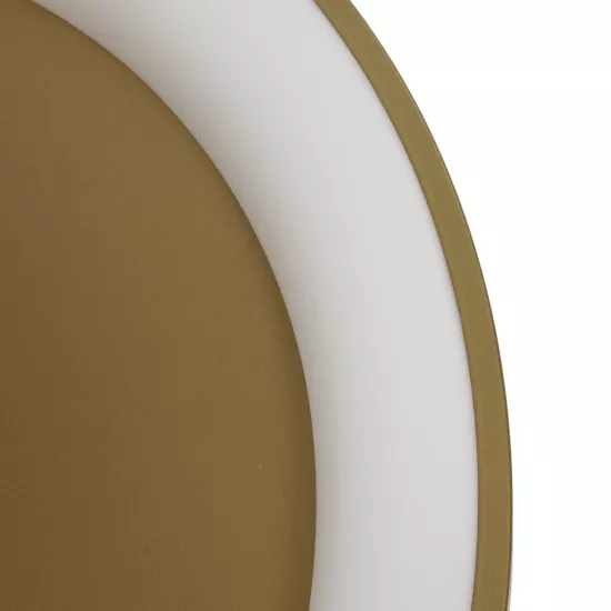 SALEM 61239 Μοντέρνο Φωτιστικό Οροφής LED 105W 12075lm 120° AC 220-240V IP20 Ρυθμιζόμενο Λευκό CCT με Χειριστήριο από 2700K έως 6000K Dimmable - Lumileds SMD Chip - Χρυσό - Μ60 x Π60 x Υ9.5cm - 3 Χρόνια Εγγύηση