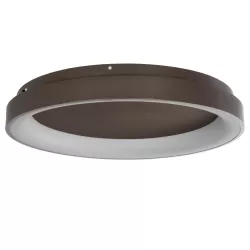 SALEM 61240 Μοντέρνο Φωτιστικό Οροφής LED 105W 12075lm 120° AC 220-240V IP20 Ρυθμιζόμενο Λευκό CCT με Χειριστήριο από 2700K έως 6000K Dimmable - Lumileds SMD Chip - Καφέ Ματ - Μ60 x Π60 x Υ9.5cm - 3 Χρόνια Εγγύηση