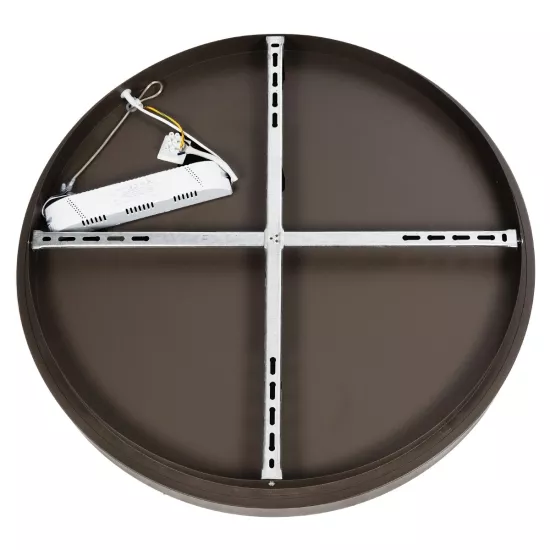 SALEM 61240 Μοντέρνο Φωτιστικό Οροφής LED 105W 12075lm 120° AC 220-240V IP20 Ρυθμιζόμενο Λευκό CCT με Χειριστήριο από 2700K έως 6000K Dimmable - Lumileds SMD Chip - Καφέ Ματ - Μ60 x Π60 x Υ9.5cm - 3 Χρόνια Εγγύηση