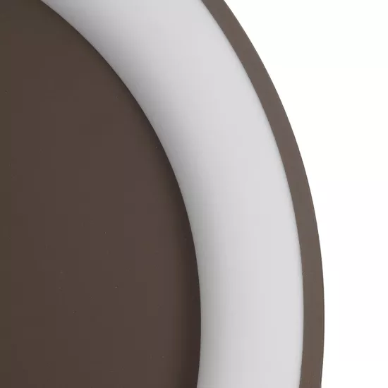 SALEM 61240 Μοντέρνο Φωτιστικό Οροφής LED 105W 12075lm 120° AC 220-240V IP20 Ρυθμιζόμενο Λευκό CCT με Χειριστήριο από 2700K έως 6000K Dimmable - Lumileds SMD Chip - Καφέ Ματ - Μ60 x Π60 x Υ9.5cm - 3 Χρόνια Εγγύηση