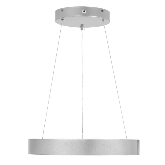 SALEM 61242 Μοντέρνο Κρεμαστό Φωτιστικό Οροφής LED 75W 8625lm 120° AC 220-240V IP20 Ρυθμιζόμενο Λευκό CCT με Χειριστήριο από 2700K έως 6000K Dimmable - Lumileds SMD Chip - Γκρι - Μ45 x Π45 x Υ7cm - 3 Χρόνια Εγγύηση