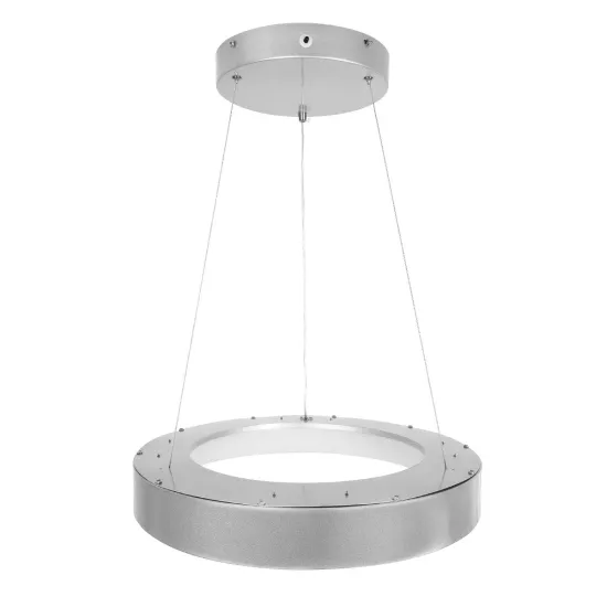 SALEM 61242 Μοντέρνο Κρεμαστό Φωτιστικό Οροφής LED 75W 8625lm 120° AC 220-240V IP20 Ρυθμιζόμενο Λευκό CCT με Χειριστήριο από 2700K έως 6000K Dimmable - Lumileds SMD Chip - Γκρι - Μ45 x Π45 x Υ7cm - 3 Χρόνια Εγγύηση