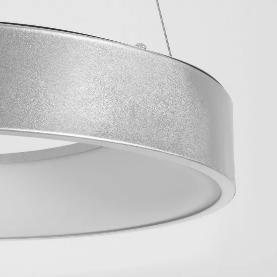 SALEM 61242 Μοντέρνο Κρεμαστό Φωτιστικό Οροφής LED 75W 8625lm 120° AC 220-240V IP20 Ρυθμιζόμενο Λευκό CCT με Χειριστήριο από 2700K έως 6000K Dimmable - Lumileds SMD Chip - Γκρι - Μ45 x Π45 x Υ7cm - 3 Χρόνια Εγγύηση