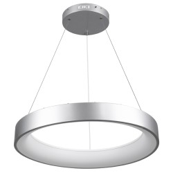 SALEM 61246 Μοντέρνο Κρεμαστό Φωτιστικό Οροφής LED 105W 12075lm 120° AC 220-240V IP20 Ρυθμιζόμενο Λευκό CCT με Χειριστήριο από 2700K έως 6000K Dimmable - Lumileds SMD Chip - Γκρι - Μ60 x Π60 x Υ7cm - 3 Χρόνια Εγγύηση