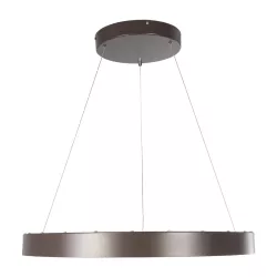 SALEM 61248 Μοντέρνο Κρεμαστό Φωτιστικό Οροφής LED 105W 12075lm 120° AC 220-240V IP20 Ρυθμιζόμενο Λευκό CCT με Χειριστήριο από 2700K έως 6000K Dimmable - Lumileds SMD Chip - Καφέ Ματ - Μ60 x Π60 x Υ7cm - 3 Χρόνια Εγγύηση