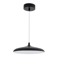 BARON 61251 Μοντέρνο Κρεμαστό Φωτιστικό Οροφής LED 12W 1440lm 120° AC 220-240V IP20 Ρυθμιζόμενο Λευκό CCT με On/Off 2700K/4500K/6000K - Lumileds SMD Chip - Μαύρο Ματ - Μ25 x Π25 x Υ8cm - 3 Χρόνια Εγγύηση