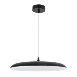 BARON 61254 Μοντέρνο Κρεμαστό Φωτιστικό Οροφής LED 24W 2880lm 120° AC 220-240V IP20 Ρυθμιζόμενο Λευκό CCT με On/Off 2700K/4500K/6000K - Lumileds SMD Chip - Μαύρο Ματ - Μ40 x Π40 x Υ10cm - 3 Χρόνια Εγγύηση