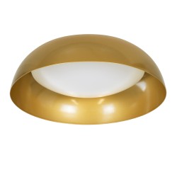 ANATOLIA 61263 Μοντέρνο Φωτιστικό Οροφής LED 60W 6900lm 120° AC 220-240V IP20 Ρυθμιζόμενο Λευκό CCT με Χειριστήριο από 2700K έως 6000K Dimmable - Lumileds SMD Chip - Χρυσό - Μ43 x Π43 x Υ11cm - 3 Χρόνια Εγγύηση