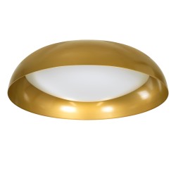 ANATOLIA 61266 Μοντέρνο Φωτιστικό Οροφής LED 75W 8625lm 120° AC 220-240V IP20 Ρυθμιζόμενο Λευκό CCT με Χειριστήριο από 2700K έως 6000K Dimmable - Lumileds SMD Chip - Χρυσό - Μ60 x Π60 x Υ13cm - 3 Χρόνια Εγγύηση