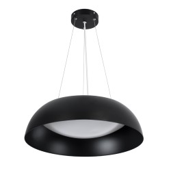 ANATOLIA 61267 Μοντέρνο Κρεμαστό Φωτιστικό Οροφής LED 60W 6900lm 120° AC 220-240V IP20 Ρυθμιζόμενο Λευκό CCT με Χειριστήριο από 2700K έως 6000K Dimmable - Lumileds SMD Chip - Μαύρο Ματ - Μ43 x Π43 x Υ11cm - 3 Χρόνια Εγγύηση