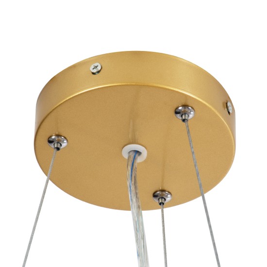 ANATOLIA 61268 Κρεμαστή Πλαφονιέρα Οροφής LED CCT 60W 6900lm 120° AC 220-240V - Εναλλαγή Φωτισμού μέσω Τηλεχειριστηρίου All In One Ψυχρό 6000k+Φυσικό 4500k+Θερμό 2700k Dimmable Φ43cm - Χρυσό - 3 Years Warranty ANATOLIA 61268 Κρεμαστή Πλαφονιέρα Οροφής LED CCT 60W 6900lm 120° AC 220-240V - Εναλλαγή Φωτισμού μέσω Τηλεχειριστηρίου All In One Ψυχρό 6000k+Φυσικό 4500k+Θερμό 2700k Dimmable Φ43cm - Χρυσό - 3 Years Warranty