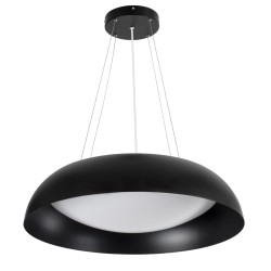 ANATOLIA 61269 Μοντέρνο Κρεμαστό Φωτιστικό Οροφής LED 75W 8625lm 120° AC 220-240V IP20 Ρυθμιζόμενο Λευκό CCT με Χειριστήριο από 2700K έως 6000K Dimmable - Lumileds SMD Chip - Μαύρο Ματ - Μ60 x Π60 x Υ12.5cm - 3 Χρόνια Εγγύηση