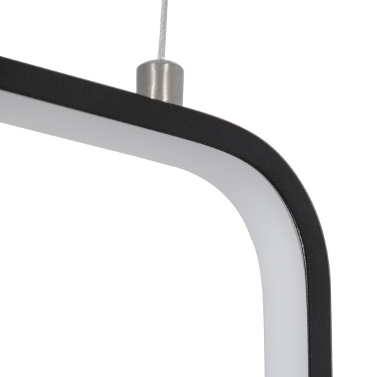 DEROBA 61298 Κρεμαστό Φωτιστικό Οροφής Linear Design LED CCT 12W 1320lm 360° AC 220-240V - Εναλλαγή Φωτισμού μέσω Διακόπτη On/Off All In One Ψυχρό 6000k+Φυσικό 4500k+Θερμό 2700k Μ16 x Π1.6 x Υ25.5cm - Μαύρο - 3 Years Warranty DEROBA 61298 Κρεμαστό Φωτιστικό Οροφής Linear Design LED CCT 12W 1320lm 360° AC 220-240V - Εναλλαγή Φωτισμού μέσω Διακόπτη On/Off All In One Ψυχρό 6000k+Φυσικό 4500k+Θερμό 2700k Μ16 x Π1.6 x Υ25.5cm - Μαύρο - 3 Years Warranty