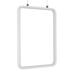 NEROBA 61303 Μοντέρνο Κρεμαστό Φωτιστικό Οροφής LED 18W 1980lm 360° AC 220-240V IP20 Ρυθμιζόμενο Λευκό CCT με On/Off 2700K/4500K/6000K - Lumileds SMD Chip - Λευκό Ματ - Μ29 x Π2 x Υ36cm - 3 Χρόνια Εγγύηση