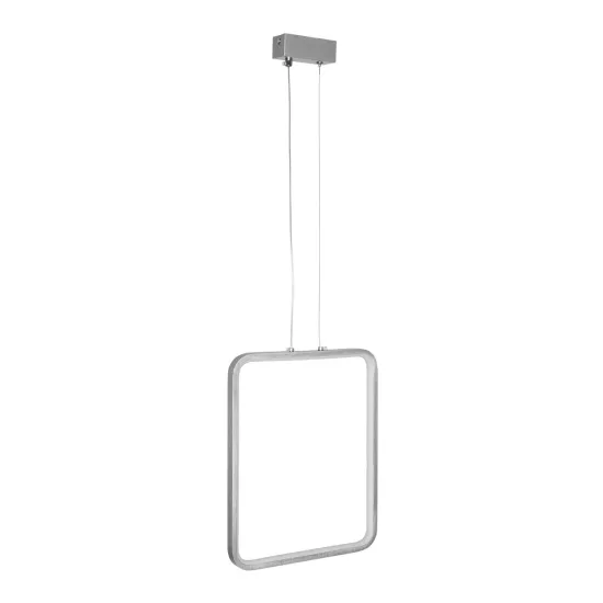 NEROBA 61304 Μοντέρνο Κρεμαστό Φωτιστικό Οροφής LED 18W 1980lm 360° AC 220-240V IP20 Ρυθμιζόμενο Λευκό CCT με On/Off 2700K/4500K/6000K - Lumileds SMD Chip - Νίκελ Βούρτσας - Μ29 x Π2 x Υ36cm - 3 Χρόνια Εγγύηση