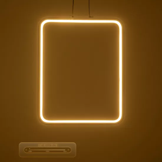 NEROBA 61304 Μοντέρνο Κρεμαστό Φωτιστικό Οροφής LED 18W 1980lm 360° AC 220-240V IP20 Ρυθμιζόμενο Λευκό CCT με On/Off 2700K/4500K/6000K - Lumileds SMD Chip - Νίκελ Βούρτσας - Μ29 x Π2 x Υ36cm - 3 Χρόνια Εγγύηση