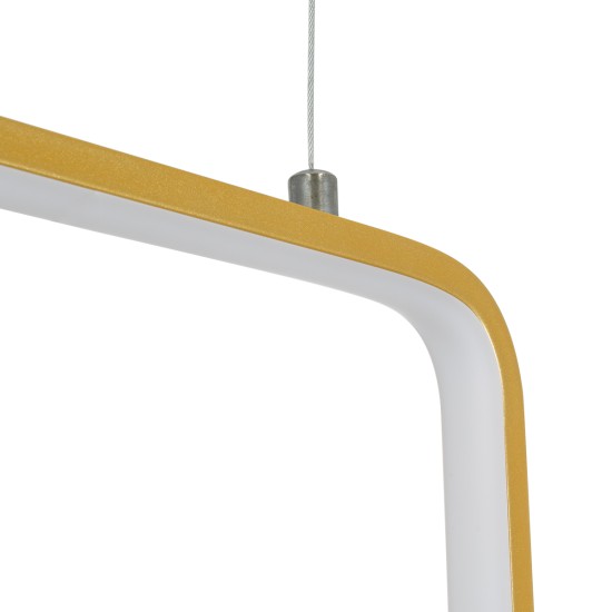 NEROBA 61305 Κρεμαστό Φωτιστικό Οροφής Linear Design LED CCT 18W 1980lm 360° AC 220-240V - Εναλλαγή Φωτισμού μέσω Διακόπτη On/Off All In One Ψυχρό 6000k+Φυσικό 4500k+Θερμό 2700k Μ29 x Π2 x Υ36cm - Χρυσό Βούρτσας - 3 Years Warranty NEROBA 61305 Κρεμαστό Φωτιστικό Οροφής Linear Design LED CCT 18W 1980lm 360° AC 220-240V - Εναλλαγή Φωτισμού μέσω Διακόπτη On/Off All In One Ψυχρό 6000k+Φυσικό 4500k+Θερμό 2700k Μ29 x Π2 x Υ36cm - Χρυσό Βούρτσας - 3 Years Warranty