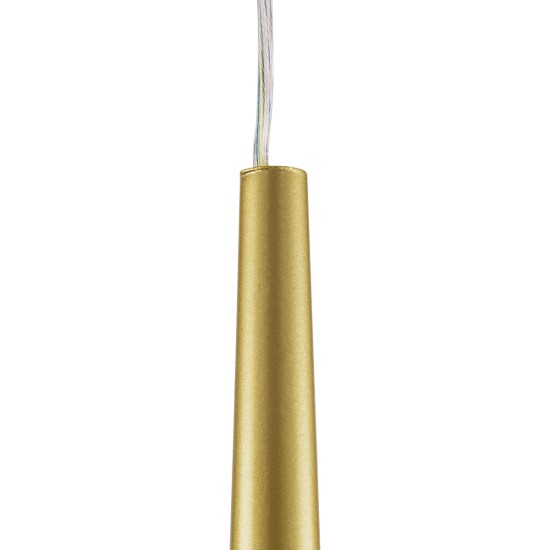 TEARS 61310 Κρεμαστό Φωτιστικό Οροφής Design LED CCT 3W 330lm 180° AC 220-240V - Εναλλαγή Φωτισμού μέσω Διακόπτη On/Off All In One Ψυχρό 6000k+Φυσικό 4500k+Θερμό 2700k Φ3.2 x Υ51.5cm - Χρυσό Βούρτσας - 3 Years Warranty TEARS 61310 Κρεμαστό Φωτιστικό Οροφής Design LED CCT 3W 330lm 180° AC 220-240V - Εναλλαγή Φωτισμού μέσω Διακόπτη On/Off All In One Ψυχρό 6000k+Φυσικό 4500k+Θερμό 2700k Φ3.2 x Υ51.5cm - Χρυσό Βούρτσας - 3 Years Warranty