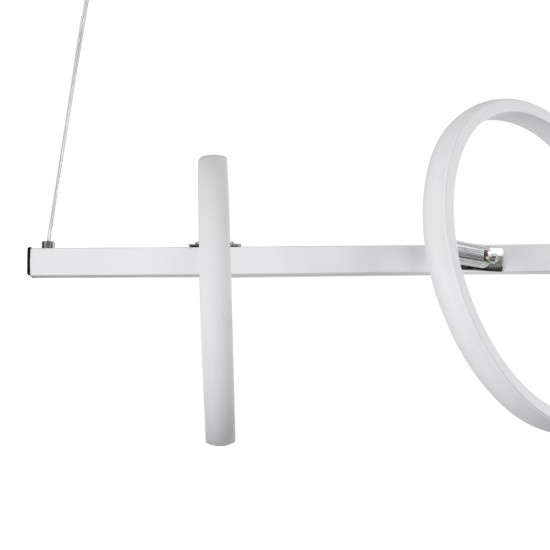 CIRCOLARE 61320 Κρεμαστό Φωτιστικό Οροφής Design LED CCT 75W 8400lm 360° AC 220-240V - Εναλλαγή Φωτισμού μέσω Τηλεχειριστηρίου All In One Ψυχρό 6000k+Φυσικό 4500k+Θερμό 2700k Dimmable Μ120 x Π25 x Υ25cm - Λευκό - 3 Χρόνια Εγγύηση CIRCOLARE 61320 Κρεμαστό Φωτιστικό Οροφής Design LED CCT 75W 8400lm 360° AC 220-240V - Εναλλαγή Φωτισμού μέσω Τηλεχειριστηρίου All In One Ψυχρό 6000k+Φυσικό 4500k+Θερμό 2700k Dimmable Μ120 x Π25 x Υ25cm - Λευκό - 3 Χρόνια Εγγύηση