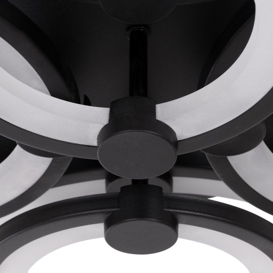 ROYAL-R 61323 Φωτιστικό Οροφής Design LED CCT 135W 16200lm 360° AC 220-240V - Εναλλαγή Φωτισμού μέσω Τηλεχειριστηρίου All In One Ψυχρό 6000k+Φυσικό 4500k+Θερμό 2700k Dimmable Μ80.5 x Π59 x Υ12cm - Μαύρο - 3 Years Warranty ROYAL-R 61323 Φωτιστικό Οροφής Design LED CCT 135W 16200lm 360° AC 220-240V - Εναλλαγή Φωτισμού μέσω Τηλεχειριστηρίου All In One Ψυχρό 6000k+Φυσικό 4500k+Θερμό 2700k Dimmable Μ80.5 x Π59 x Υ12cm - Μαύρο - 3 Years Warranty