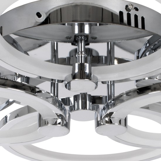 ROYAL-R 61324 Φωτιστικό Οροφής Design LED CCT 135W 16200lm 360° AC 220-240V - Εναλλαγή Φωτισμού μέσω Τηλεχειριστηρίου All In One Ψυχρό 6000k+Φυσικό 4500k+Θερμό 2700k Dimmable - Μ80.5 x Π59 x Υ12cm - Ασημί Νίκελ - 3 Years Warranty ROYAL-R 61324 Φωτιστικό Οροφής Design LED CCT 135W 16200lm 360° AC 220-240V - Εναλλαγή Φωτισμού μέσω Τηλεχειριστηρίου All In One Ψυχρό 6000k+Φυσικό 4500k+Θερμό 2700k Dimmable - Μ80.5 x Π59 x Υ12cm - Ασημί Νίκελ - 3 Years Warranty