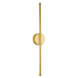 DIADEM 61330 Μοντέρνο Φωτιστικό Τοίχου - Απλίκα LED 9W 1080lm 120° AC 220-240V IP20 Ρυθμιζόμενο Λευκό CCT με On/Off 2700K/4500K/6000K - Lumileds SMD Chip - Χρυσό Βούρτσας - Μ10 x Π4 x Υ60cm - 3 Χρόνια Εγγύηση