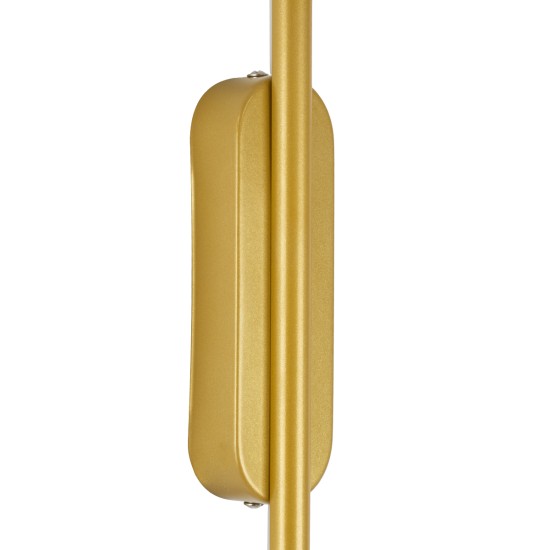 HARLEM 61332 Φωτιστικό Τοίχου - Απλίκα Design LED CCT 9W 1080lm 120° AC 220-240V - Εναλλαγή Φωτισμού μέσω Διακόπτη On/Off All In One Ψυχρό 6000k+Φυσικό 4500k+Θερμό 2700k Μ5 x Π4 x Υ60cm - Χρυσό - 3 Years Warranty HARLEM 61332 Φωτιστικό Τοίχου - Απλίκα Design LED CCT 9W 1080lm 120° AC 220-240V - Εναλλαγή Φωτισμού μέσω Διακόπτη On/Off All In One Ψυχρό 6000k+Φυσικό 4500k+Θερμό 2700k Μ5 x Π4 x Υ60cm - Χρυσό - 3 Years Warranty