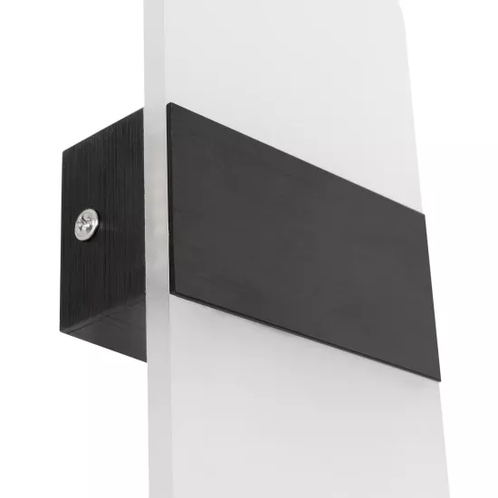 RARE 61337 Μοντέρνο Φωτιστικό Τοίχου - Απλίκα LED 5W 600lm 180° AC 220-240V IP20 Ρυθμιζόμενο Λευκό CCT με On/Off 2700K/4500K/6000K - Lumileds SMD Chip - Μαύρο Ματ - Μ10 x Π4 x Υ27cm - 3 Χρόνια Εγγύηση