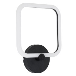 ELIZA 61343 Μοντέρνο Φωτιστικό Τοίχου - Απλίκα LED 8W 960lm 360° AC 220-240V IP20 Ρυθμιζόμενο Λευκό CCT με On/Off 2700K/4500K/6000K - Lumileds SMD Chip - Μαύρο Ματ - Μ22 x Π5 x Υ28.5cm - 3 Χρόνια Εγγύηση
