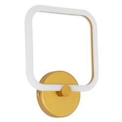 ELIZA 61344 Μοντέρνο Φωτιστικό Τοίχου - Απλίκα LED 8W 960lm 360° AC 220-240V IP20 Ρυθμιζόμενο Λευκό CCT με On/Off 2700K/4500K/6000K - Lumileds SMD Chip - Χρυσό - Μ22 x Π5 x Υ28.5cm - 3 Χρόνια Εγγύηση