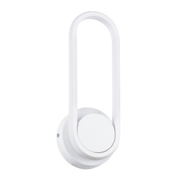 DALLAS 61346 Μοντέρνο Φωτιστικό Τοίχου - Απλίκα LED 12W 1440lm 360° AC 220-240V IP20 Ρυθμιζόμενο Λευκό CCT με On/Off 2700K/4500K/6000K - Lumileds SMD Chip - Λευκό Ματ - Μ12 x Π6.5 x Υ32cm - 3 Χρόνια Εγγύηση