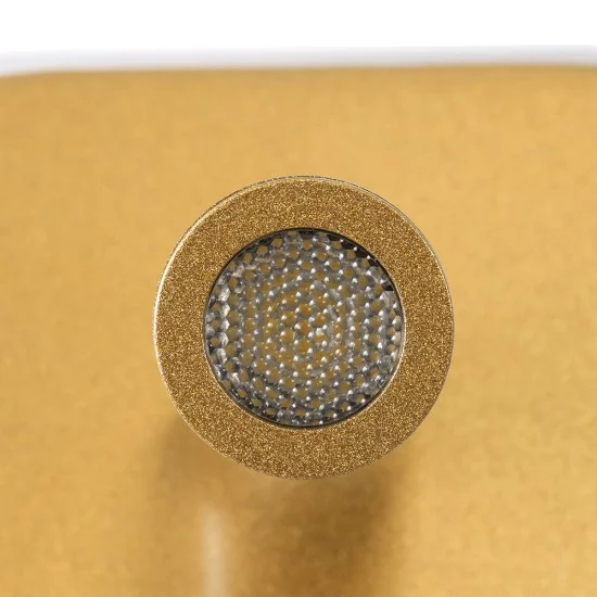 LADY-O 61366 Μοντέρνο Φωτιστικό Τοίχου - Απλίκα Ξενοδοχείου Reading Light με Φορτιστή USB 3A LED 10W 1000lm 36° & 360° AC 220-240V IP20 Φυσικό Λευκό 4500K - Bridgelux COB Chip & TÜV SÜD Driver - Χρυσό Βούρτσας - Μ10.5 x Π10 x Υ18.5cm - 3 Χρόνια Εγ