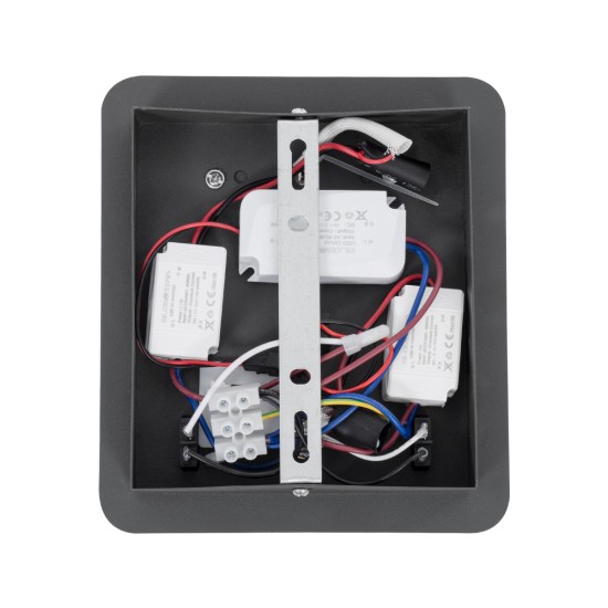 IBIS 61369 Μοντέρνο Φωτιστικό Τοίχου - Απλίκα Ξενοδοχείου Reading Light με Φορτιστή USB 3A LED 10W 1100lm 36° & 360° AC 220-240V IP20 Φυσικό Λευκό 4500K - Bridgelux COB Chip & TÜV SÜD Driver - Γκρι Ανθρακί Ματ - Μ10 x Π6.1 x Υ18cm - 3 Χρόνια Εγγύη