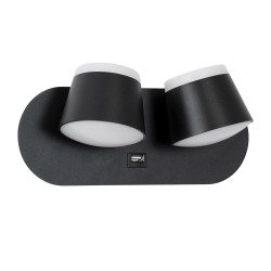 REGENCY 61376 Μοντέρνο Φωτιστικό Τοίχου - Απλίκα Ξενοδοχείου Reading Light με Φορτιστή USB 3A LED 16W 1840lm 120° AC 220-240V IP20 Φυσικό Λευκό 4500K - Bridgelux SMD Chip & TÜV SÜD Driver - Μαύρο Ματ - Μ16.5 x Π12 x Υ10cm - 3 Χρόνια Εγγύηση