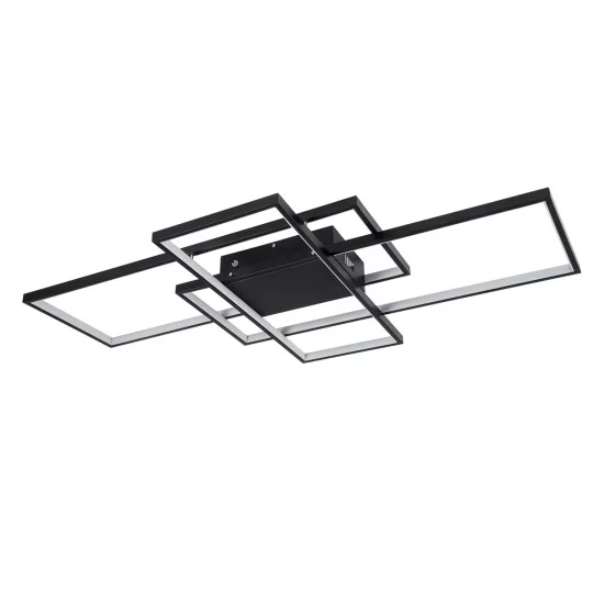 QUADRA 61388 Φωτιστικό Οροφής Design LED CCT 120W 14400lm 120° AC 220-240V - Εναλλαγή Φωτισμού μέσω Τηλεχειριστηρίου All In One Ψυχρό 6000k+Φυσικό 4500k+Θερμό 2700k Dimmable Μ105 x Π60 x Υ9cm - Μαύρο - 3 Years Warranty QUADRA 61388 Φωτιστικό Οροφής Design LED CCT 120W 14400lm 120° AC 220-240V - Εναλλαγή Φωτισμού μέσω Τηλεχειριστηρίου All In One Ψυχρό 6000k+Φυσικό 4500k+Θερμό 2700k Dimmable Μ105 x Π60 x Υ9cm - Μαύρο - 3 Years Warranty