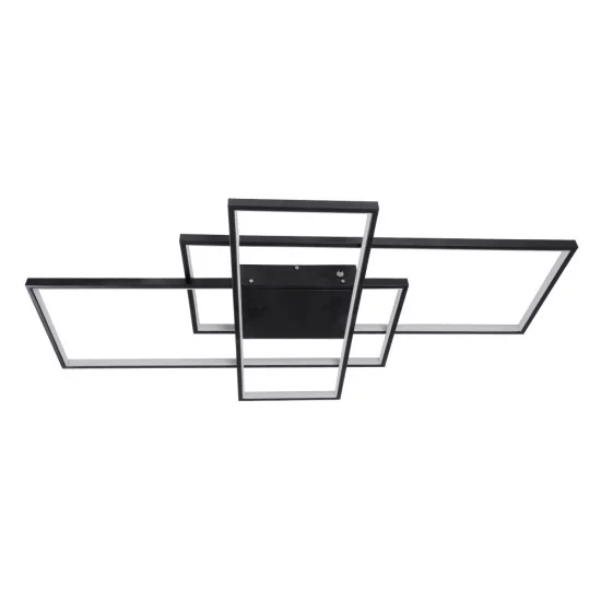 QUADRA 61388 Φωτιστικό Οροφής Design LED CCT 120W 14400lm 120° AC 220-240V - Εναλλαγή Φωτισμού μέσω Τηλεχειριστηρίου All In One Ψυχρό 6000k+Φυσικό 4500k+Θερμό 2700k Dimmable Μ105 x Π60 x Υ9cm - Μαύρο - 3 Years Warranty QUADRA 61388 Φωτιστικό Οροφής Design LED CCT 120W 14400lm 120° AC 220-240V - Εναλλαγή Φωτισμού μέσω Τηλεχειριστηρίου All In One Ψυχρό 6000k+Φυσικό 4500k+Θερμό 2700k Dimmable Μ105 x Π60 x Υ9cm - Μαύρο - 3 Years Warranty