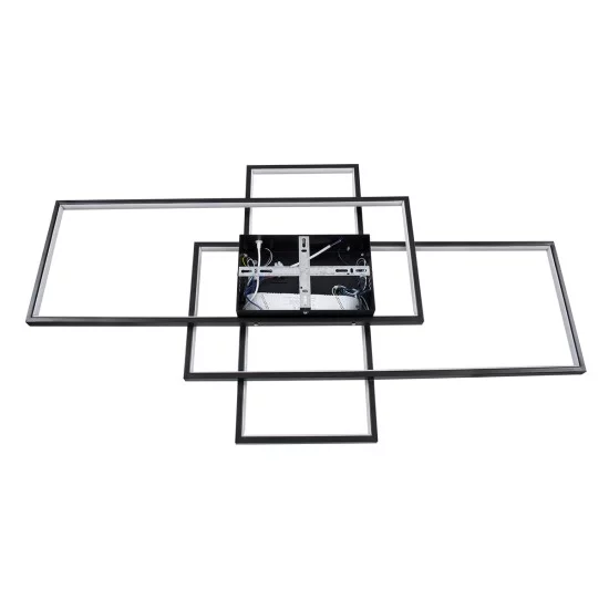 QUADRA 61388 Φωτιστικό Οροφής Design LED CCT 120W 14400lm 120° AC 220-240V - Εναλλαγή Φωτισμού μέσω Τηλεχειριστηρίου All In One Ψυχρό 6000k+Φυσικό 4500k+Θερμό 2700k Dimmable Μ105 x Π60 x Υ9cm - Μαύρο - 3 Years Warranty QUADRA 61388 Φωτιστικό Οροφής Design LED CCT 120W 14400lm 120° AC 220-240V - Εναλλαγή Φωτισμού μέσω Τηλεχειριστηρίου All In One Ψυχρό 6000k+Φυσικό 4500k+Θερμό 2700k Dimmable Μ105 x Π60 x Υ9cm - Μαύρο - 3 Years Warranty