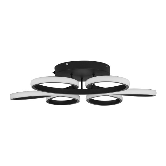 MARGARET 61400 Μοντέρνο Κρεμαστό Φωτιστικό Οροφής LED 54W 6210lm 360° AC 220-240V IP20 Ρυθμιζόμενο Λευκό CCT με Χειριστήριο από 2700K έως 6000K Dimmable - Lumileds SMD Chip - Μαύρο Ματ - Μ57 x Π57 x Υ12cm - 3 Χρόνια Εγγύηση MARGARET 61400 Μοντέρνο Κρεμαστό Φωτιστικό Οροφής LED 54W 6210lm 360° AC 220-240V IP20 Ρυθμιζόμενο Λευκό CCT με Χειριστήριο από 2700K έως 6000K Dimmable - Lumileds SMD Chip - Μαύρο Ματ - Μ57 x Π57 x Υ12cm - 3 Χρόνια Εγγύηση