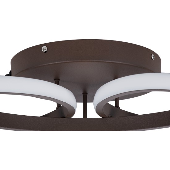MARGARET 61402 Μοντέρνο Κρεμαστό Φωτιστικό Οροφής LED 54W 6210lm 360° AC 220-240V IP20 Ρυθμιζόμενο Λευκό CCT με Χειριστήριο από 2700K έως 6000K Dimmable - Lumileds SMD Chip - Καφέ Ματ - Μ57 x Π57 x Υ12cm - 3 Χρόνια Εγγύηση MARGARET 61402 Μοντέρνο Κρεμαστό Φωτιστικό Οροφής LED 54W 6210lm 360° AC 220-240V IP20 Ρυθμιζόμενο Λευκό CCT με Χειριστήριο από 2700K έως 6000K Dimmable - Lumileds SMD Chip - Καφέ Ματ - Μ57 x Π57 x Υ12cm - 3 Χρόνια Εγγύηση