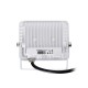 ATLAS 61406 Προβολέας LED 10W 1150lm 120° AC 220-240V Αδιάβροχο IP67 Θερμό Λευκό 2700K - Lumileds SMD Chip - TÜV Rheinland Certified - Λευκό Ματ - Μ10 x Π2 x Υ8cm - 5 Χρόνια Εγγύηση