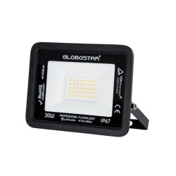 ATLAS 61418 Προβολέας LED 30W 3450lm 120° AC 220-240V Αδιάβροχο IP67 Θερμό Λευκό 2700K - Lumileds SMD Chip - TÜV Rheinland Certified - Μαύρο Ματ - Μ16 x Π2.5 x Υ12.5cm - 5 Χρόνια Εγγύηση