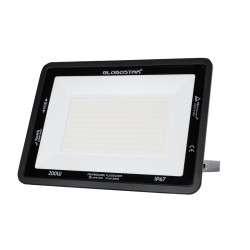ATLAS 61433 Προβολέας LED 200W 23000lm 120° AC 220-240V Αδιάβροχο IP67 Θερμό Λευκό 2700K - Lumileds SMD Chip - TÜV Rheinland Certified - Μαύρο Ματ - Μ38 x Π4 x Υ28cm - 5 Χρόνια Εγγύηση