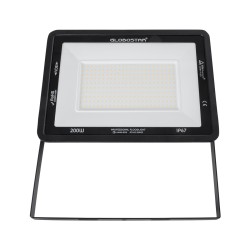 ATLAS 61433 Προβολέας LED 200W 23000lm 120° AC 220-240V Αδιάβροχο IP67 Θερμό Λευκό 2700K - Lumileds SMD Chip - TÜV Rheinland Certified - Μαύρο Ματ - Μ38 x Π4 x Υ28cm - 5 Χρόνια Εγγύηση