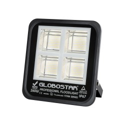 TITAN 61434 Προβολέας για Γήπεδα Tennis & Ποδοσφαίρου 5x5 LED 260W 32500lm 60°x90° AC 220-240V Αδιάβροχο IP67 Φυσικό Λευκό 5000K - Lumileds SMD Chip - TÜV Rheinland Certified - Μαύρο Ματ - Μ30 x Π8 x Υ28cm - 5 Χρόνια Εγγύηση