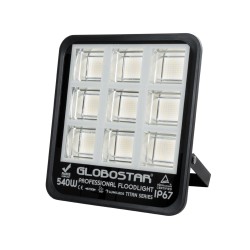 TITAN 61436 Προβολέας για Γήπεδα Tennis & Ποδοσφαίρου 5x5 LED 540W 67500lm 60°x90° AC 220-240V Αδιάβροχο IP67 Φυσικό Λευκό 5000K - Lumileds SMD Chip - TÜV Rheinland Certified - Μαύρο Ματ - Μ38 x Π8 x Υ42cm - 5 Χρόνια Εγγύηση