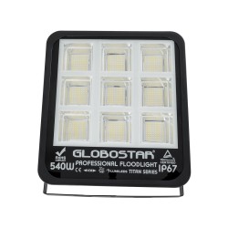 TITAN 61436 Προβολέας για Γήπεδα Tennis & Ποδοσφαίρου 5x5 LED 540W 67500lm 60°x90° AC 220-240V Αδιάβροχο IP67 Φυσικό Λευκό 5000K - Lumileds SMD Chip - TÜV Rheinland Certified - Μαύρο Ματ - Μ38 x Π8 x Υ42cm - 5 Χρόνια Εγγύηση