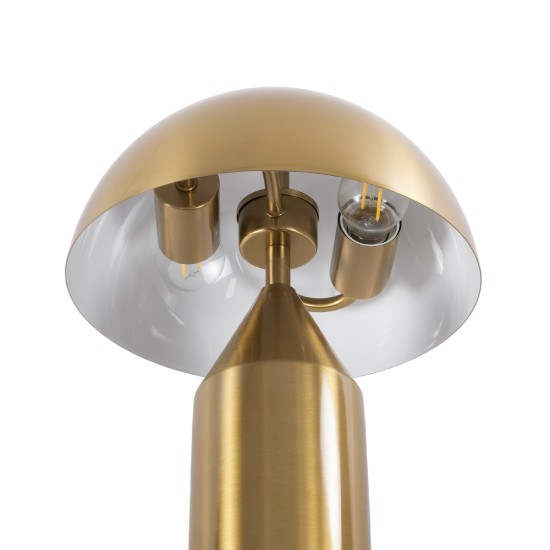 URANUS-S 61451 Μοντέρνο Επιτραπέζιο Φωτιστικό Πορτατίφ Δίφωτο 2 x E27 IP20 Χρυσό & Λευκό Μέταλλο - Μ25 x Π25 x Υ39cm URANUS-S 61451 Μοντέρνο Επιτραπέζιο Φωτιστικό Πορτατίφ Δίφωτο 2 x E27 IP20 Χρυσό & Λευκό Μέταλλο - Μ25 x Π25 x Υ39cm
