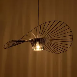 LUMINOVA 61467 Μοντέρνο Κρεμαστό Φωτιστικό Οροφής με Ντουί 1 x E27 AC 220-240V IP20 - Μαύρο - Μ100 x Π100 x Υ30cm