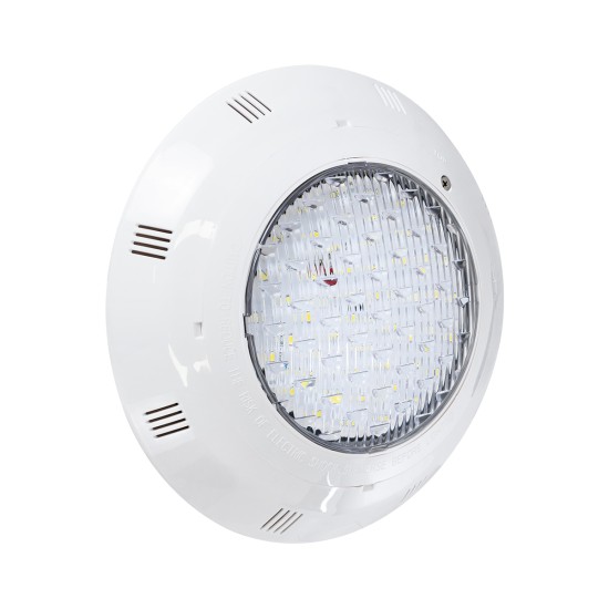 POOLETI 61539 PRO Φωτιστικό Πισίνας LED 25W 2000lm 120° AC/DC 12V Αδιάβροχο IP68 IK06 Tempered Glass Φ30 x Υ6.5cm Φυσικό Λευκό 4500K - Bridgelux Chip - 2 Meter VDE Certified Cable - 3 Years Warranty