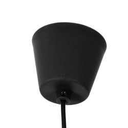 CABLITO 61562 Μοντέρνο Κρεμαστό Φωτιστικό Οροφής με Ντουί 1 x E27 AC 220-240V IP20 - Μαύρο - Μ4 x Π4 x Υ110cm